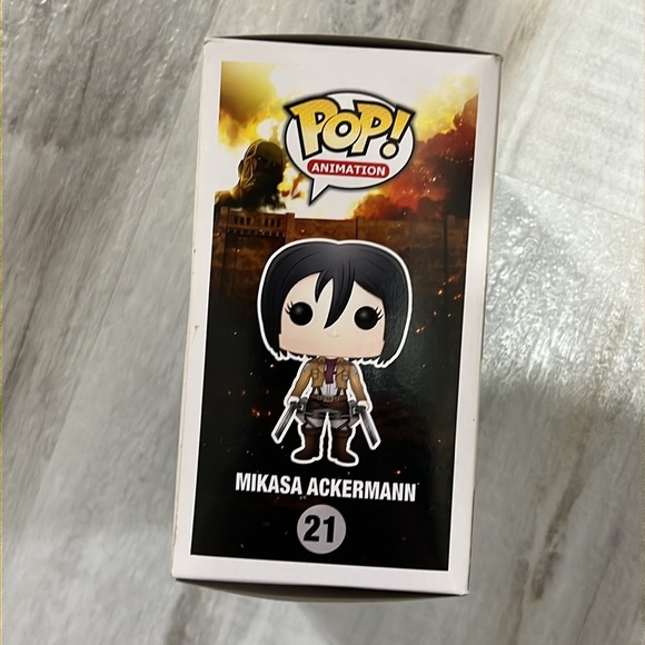 Funko POP Attack on Titan Mikasa Ackermann 21 Vinyl Figure - Picture 6 of 8